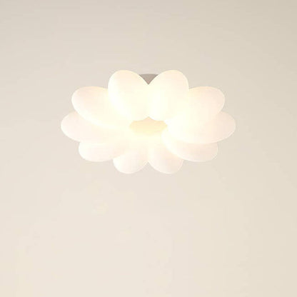 Modern Minimalist PVC Floral Shape LED Kids Flush Mount Ceiling Light