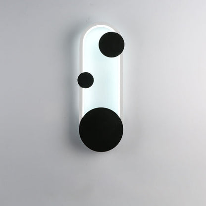 Modern Minimalist Oval Round Ring LED Wall Sconce Lamp