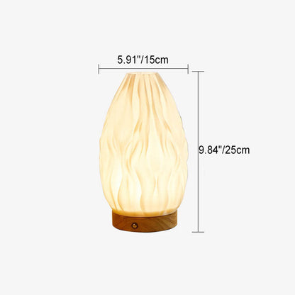 Nordic Creative Geometry 3D Printed Wood Base 1-Light Table Lamp