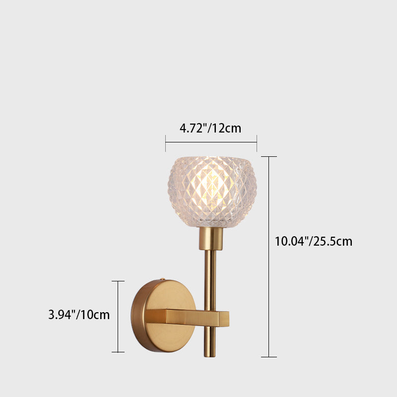 مصباح حائط LED بتصميم عصري بسيط مصنوع من قرن الغزال الدائري المصنوع من الحديد والزجاج لغرفة المعيشة