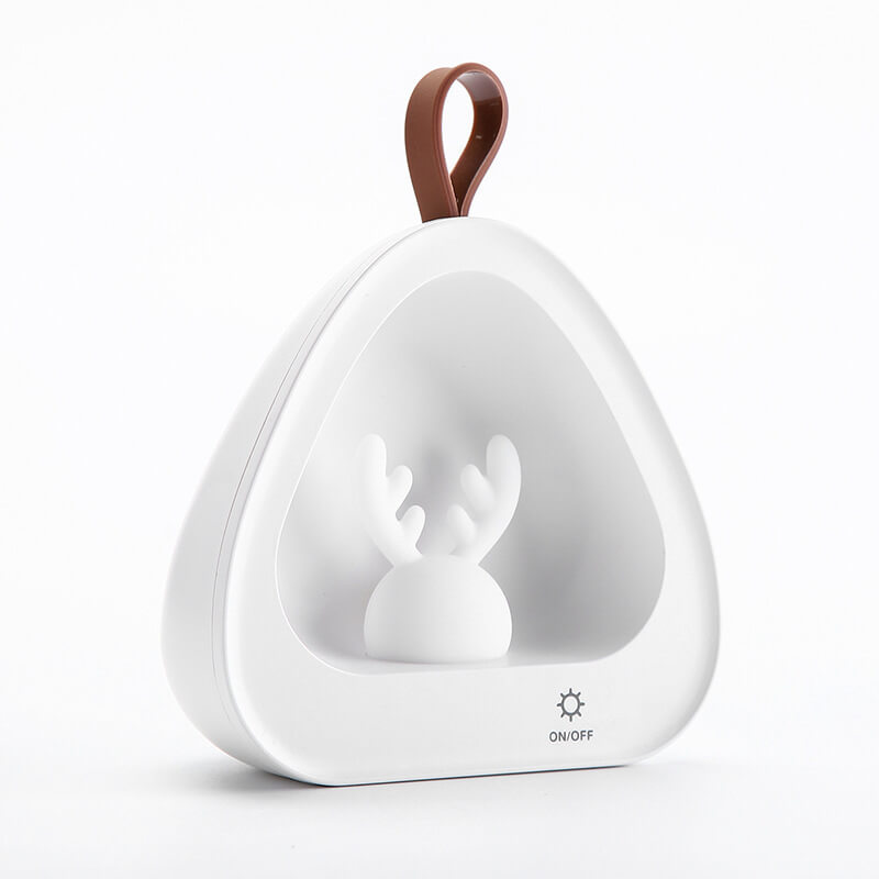 Creative Cute Deer Silicone USB Charging Portable LED Night Light Table Lamp