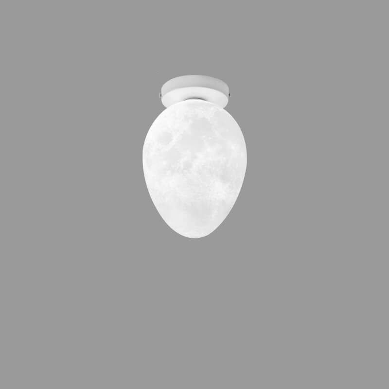 Nordic Creative Egg Design 1-Light Semi-Flush Mount Ceiling Light