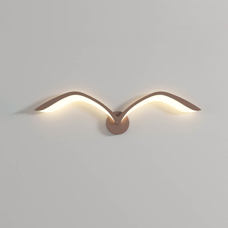 مصباح حائط LED من الأكريليك بتصميم طائر النورس بتصميم بسيط إسكندنافي 