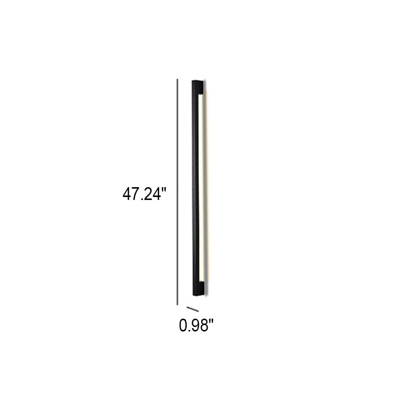 Modern Simplicity Long Strip Aluminum Silicone LED Wall Sconce Lamp