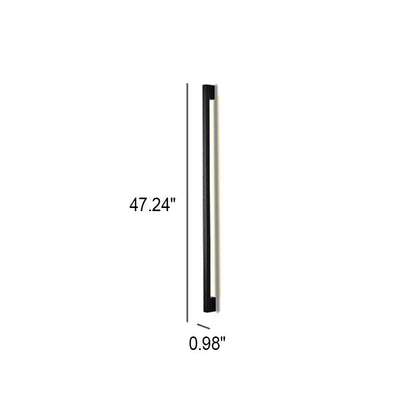 Modern Simplicity Long Strip Aluminum Silicone LED Wall Sconce Lamp