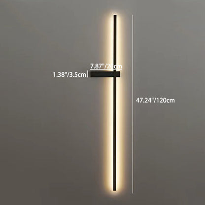 مصباح حائط LED بتصميم عصري بسيط من الحديد والألومنيوم والسيليكا لغرفة النوم 