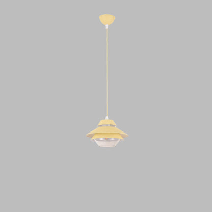 Modern Minimalist Flying Saucer Macaron 1-Light Pendant Light