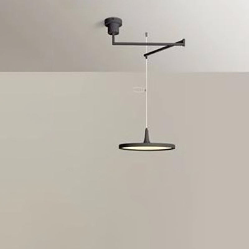 Modern Minimalist Hardware Aluminum Flying Saucer LED Pendant Light For Dining Room