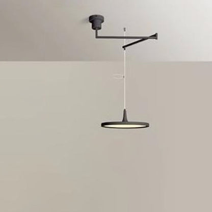 Modern Minimalist Hardware Aluminum Flying Saucer LED Pendant Light For Dining Room