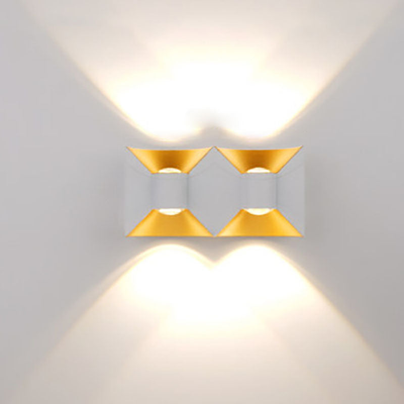 Contemporary Simplicity Waterproof Aluminum Square LED Wall Sconce Lamp For Outdoor Patio