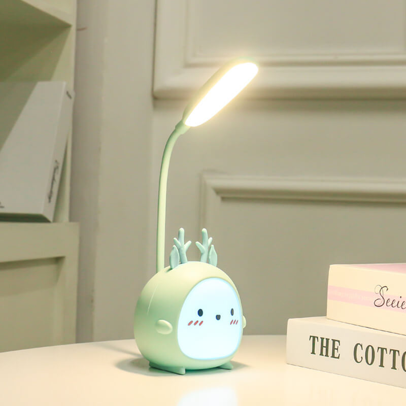 Creative Cartoon Animal Student USB Charging Foldable LED Table Lamp