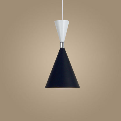 Nordic Minimalist Cone Solid Color Iron Aluminum 1-Light Pendant Light