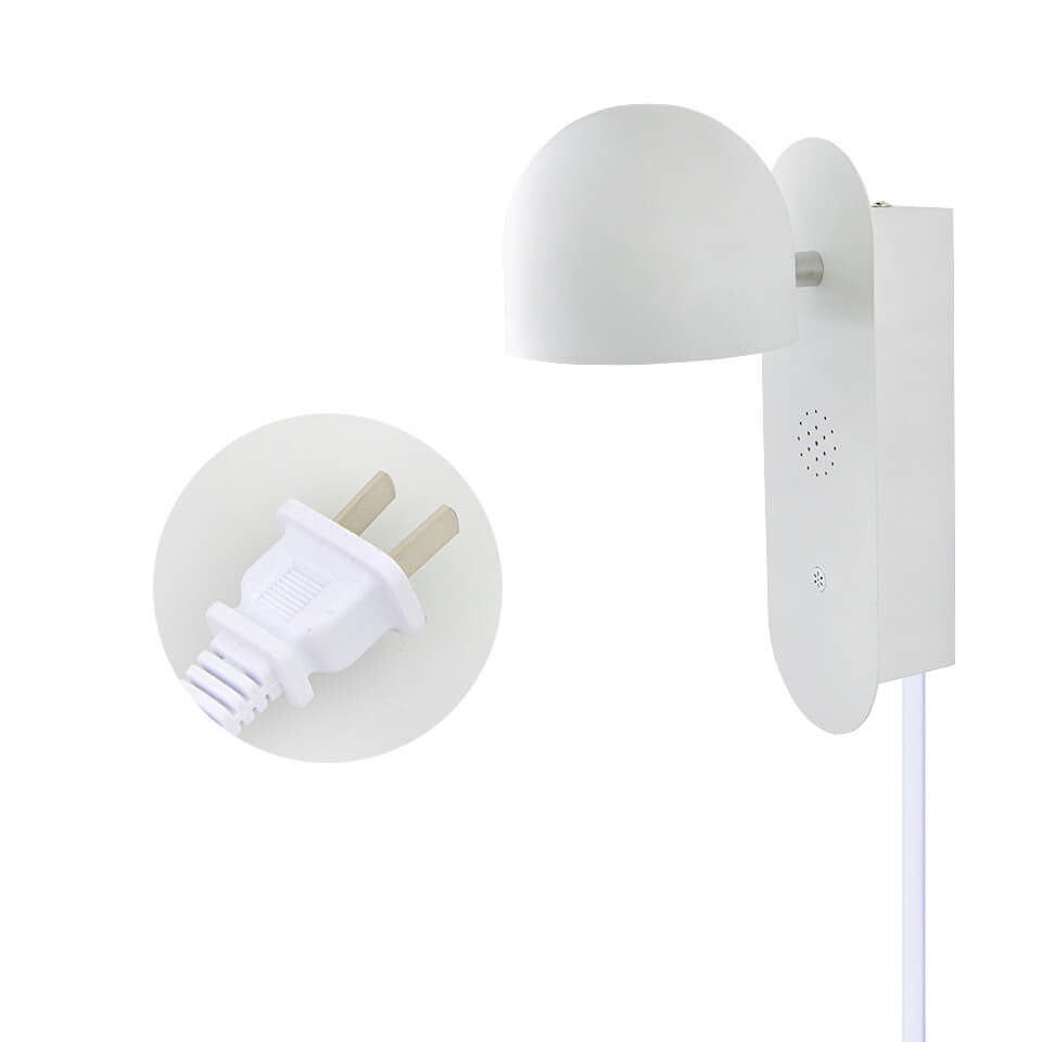 Modern Solid Color Round Head Voice Control Acrylic LED Wall Sconce Lamp