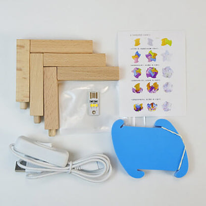 Creative DIY Round Hydrangea Combination Design LED Night Light Table Lamp