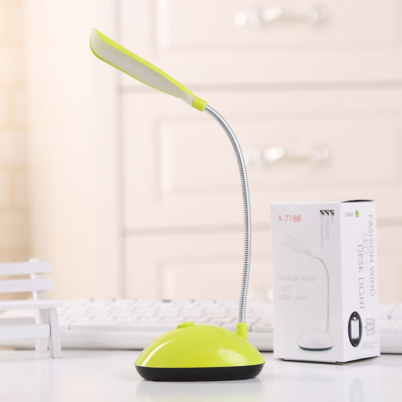Creative Mini Macaron Plastic LED Folding Eye Care Battery Desk Lamp