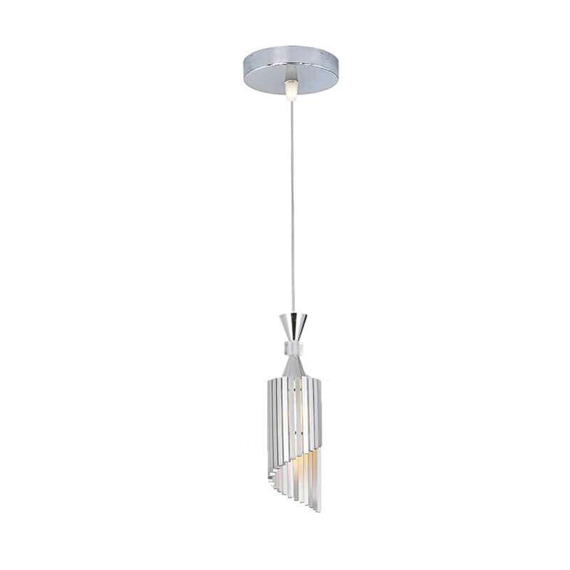 Nordic Light Luxury Minimalist Solid Color Aluminum 1-Light Pendant Light