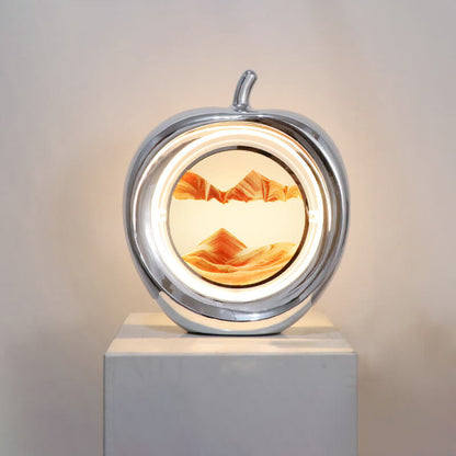 Creative Apple Quicksand Painting Decorative Ambient LED Table Lamp