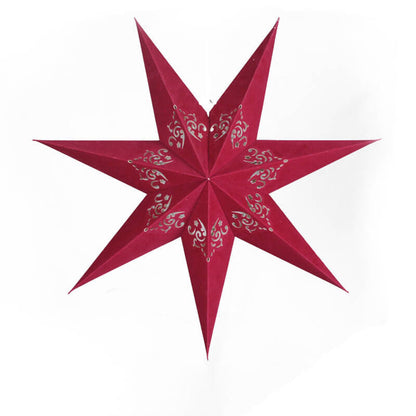 Nordic Creative Star Decorative Red Green Velvet LED Pendant Light