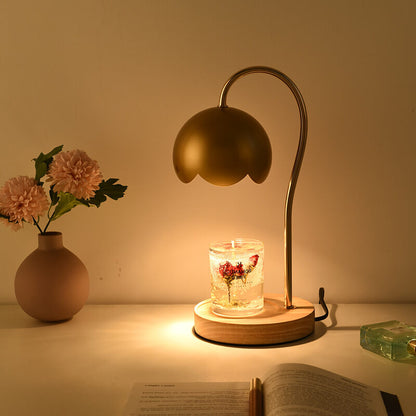 Nordic Rose Dome Dimmable 1-Light Melting Wax Table Lamp
