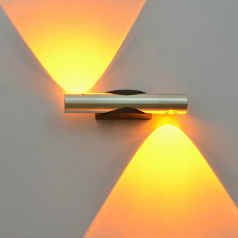 مصباح حائط LED أسطواني دوار حديث إبداعي من الألومنيوم 