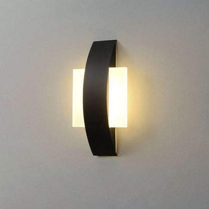 Modern Minimalist Acrylic Geometric Ring LED Wall Sconce Lamp