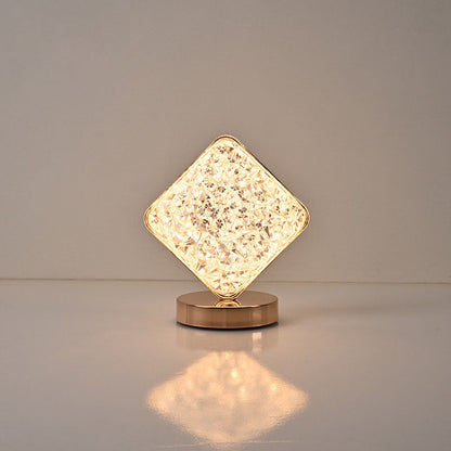 Nordic Creative Acrylic Moon Star Geometry Metal LED USB Table Lamp