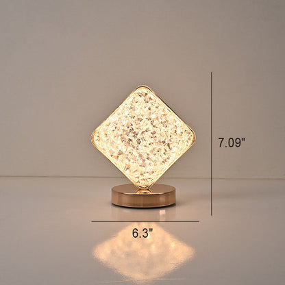 Nordic Creative Acrylic Moon Star Geometry Metal LED USB Table Lamp
