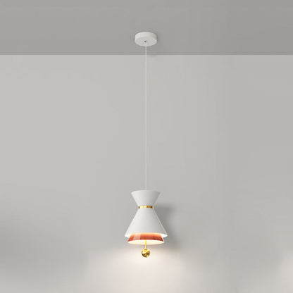 Contemporary Scandinavian Bell Iron Aluminum LED Pendant Light For Living Room