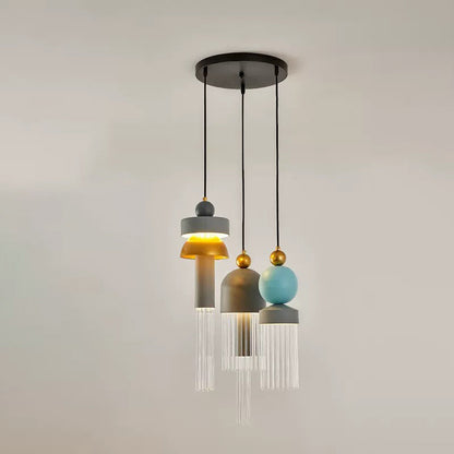 ثريا LED من الألومنيوم بتصميم عصري إبداعي غير منتظم لغرفة المعيشة 