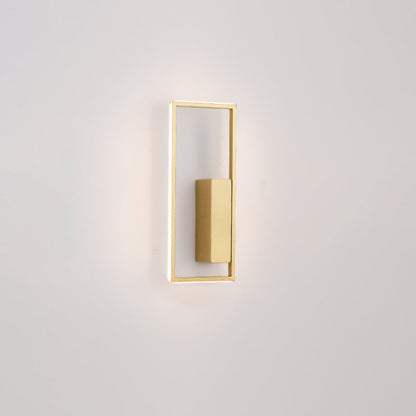 مصباح حائط LED من السيليكون الحديدي بتصميم مستطيل عصري بسيط لغرفة المعيشة 
