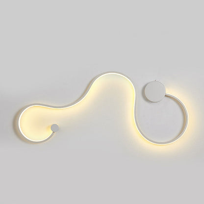 مصباح حائط LED معاصر من الألومنيوم والسيليكون بتصميم نورديك لغرفة المعيشة 