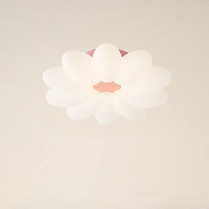 Modern Minimalist PVC Floral Shape LED Kids Flush Mount Ceiling Light