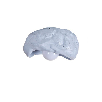 Japanese Creative Resin Rock Texture 1-Light Flush Mount Ceiling Light