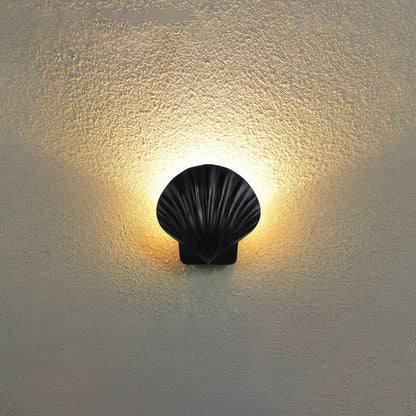Outdoor Creative Shell Design Aluminum LED Waterproof Wall Sconce Lamp
