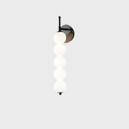 مصباح حائط LED فاخر من Nordic Light مصنوع من زجاج اللؤلؤ 