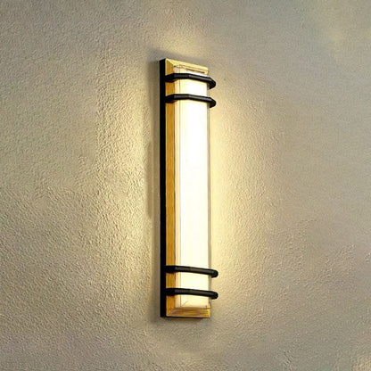 Contemporary Industrial Aluminum Cubic Acrylic Shade LED Waterproof Wall Sconce Lamp For Garden