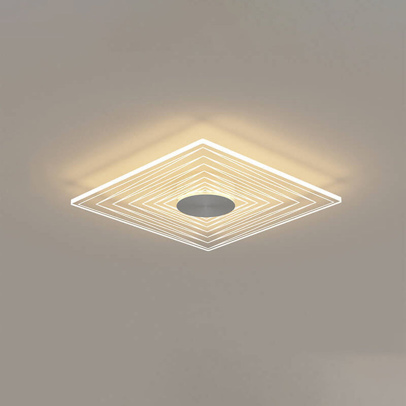 Minimalist Acrylic Round Square LED Flush Mount Ceiling Light