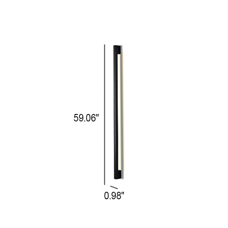 Modern Simplicity Long Strip Aluminum Silicone LED Wall Sconce Lamp