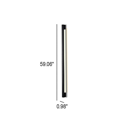 Modern Simplicity Long Strip Aluminum Silicone LED Wall Sconce Lamp