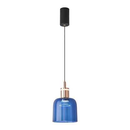 Contemporary Scandinavian Liftable Aluminum Acrylic Cup Shape LED Pendant Light For Bedroom