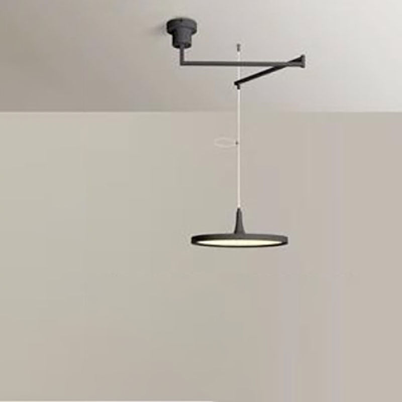Modern Minimalist Hardware Aluminum Flying Saucer LED Pendant Light For Dining Room