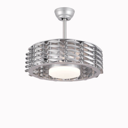 Modern Minimalist Hardware Cylinder LED Downrods Ceiling Fan Light