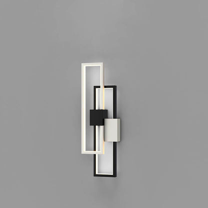 Minimalist Creative Square Frame Iron Silicone LED Wall Sconce Lamp