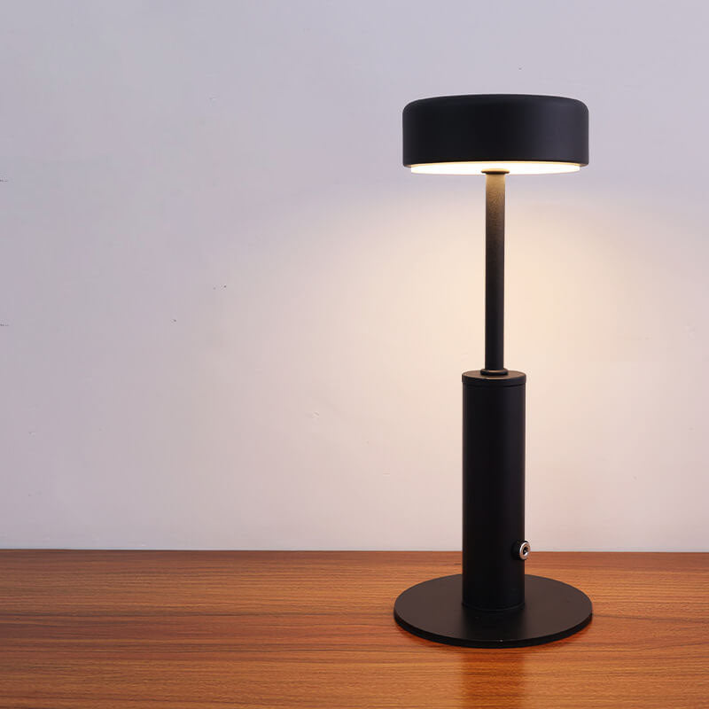 Creative Retro Cylindrical LED Charging Night Light Table Lamp