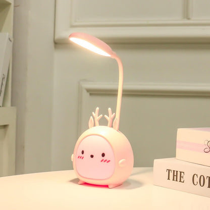Creative Cartoon Animal Student USB Charging Foldable LED Table Lamp