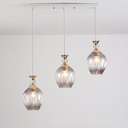 Nordic Gradient Glass Orb 1/3 Light Chandelier
