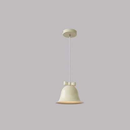 Nordic Minimalist Bells Bow Tie Iron 1-Light Pendant Light