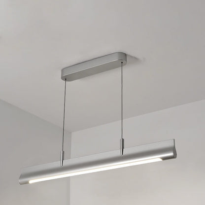 Nordic Minimalist Long Strip Island Light LED Liftable Chandelier