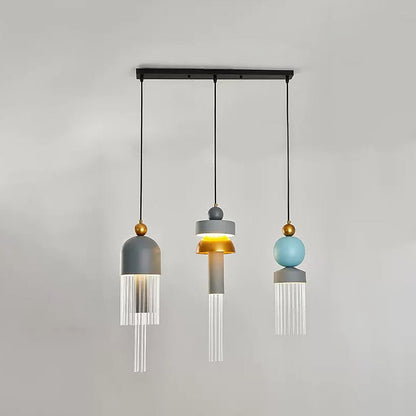 ثريا LED من الألومنيوم بتصميم عصري إبداعي غير منتظم لغرفة المعيشة 