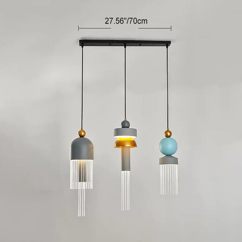 ثريا LED من الألومنيوم بتصميم عصري إبداعي غير منتظم لغرفة المعيشة 